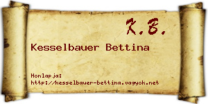 Kesselbauer Bettina névjegykártya