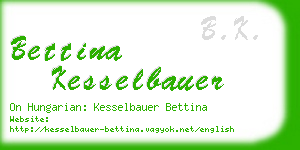 bettina kesselbauer business card